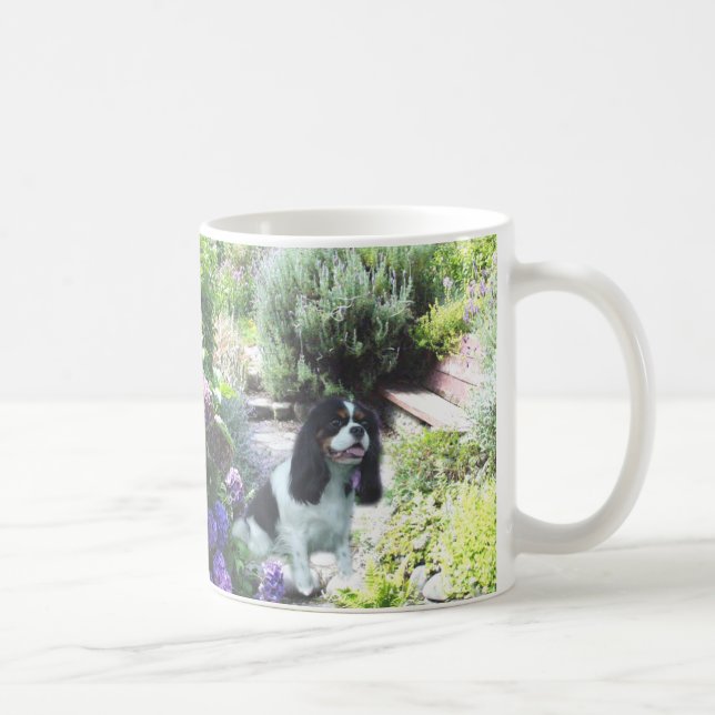 Cavalier King Charles Spaniel Savvy  Garden Mug (Right)