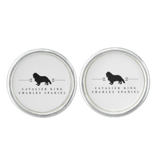 Cavalier King Charles Spaniel silhouette -1- Cufflinks