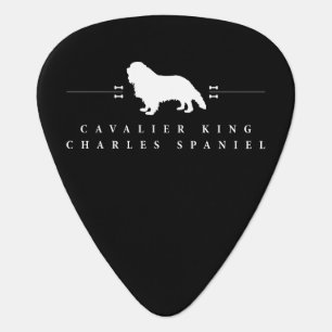 Cavalier King Charles Spaniel silhouette -2- Guitar Pick
