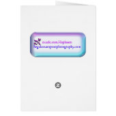 Cavalier King Charles Spaniel Strawberries Card (Back)