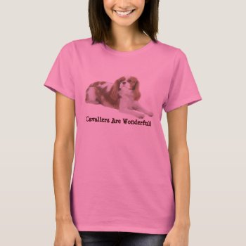Cavalier King Charles Spaniel T-shirt by normagolden at Zazzle