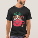 Cavalier King Charles Spaniel Teacup Xmas Holiday  T-Shirt