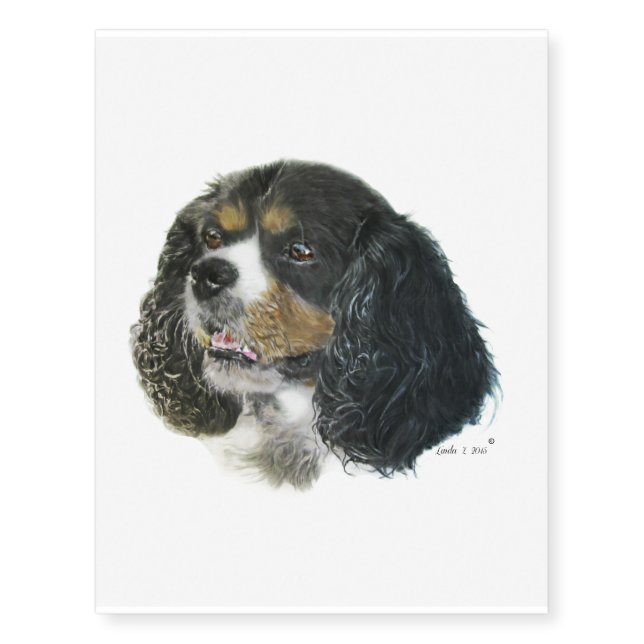 Cavalier King Charles Spaniel Temporary Tattoos (Front)
