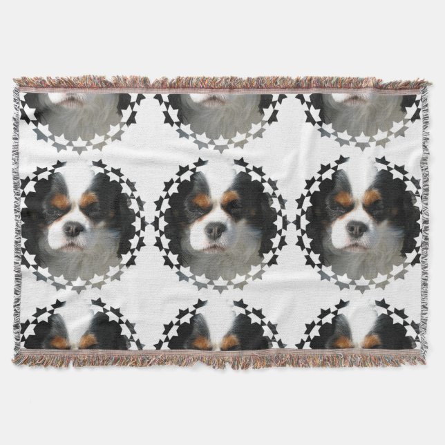 Cavalier King Charles Spaniel Throw Blanket (Front)