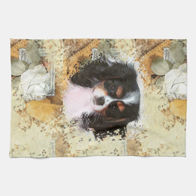 Cavalier King Charles Spaniel Towel (Horizontal)
