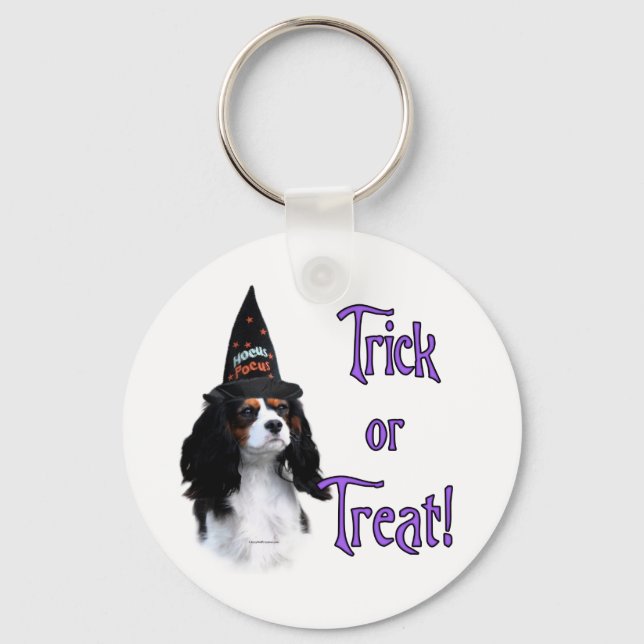 Cavalier King Charles Spaniel Trick Keychain (Front)