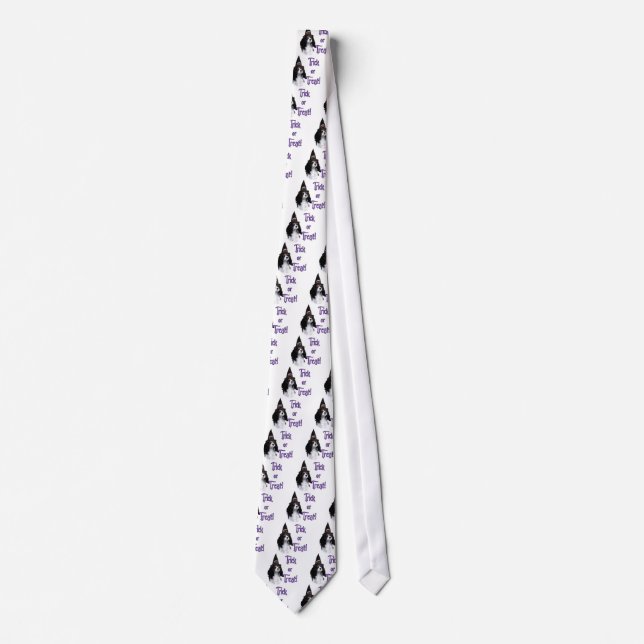 Cavalier King Charles Spaniel Trick Neck Tie (Front)