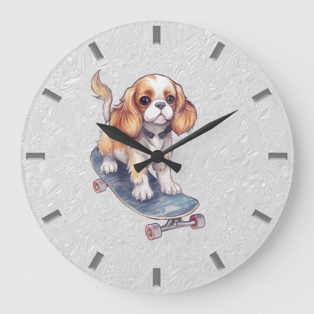 Cavalier King Charles Spaniel Wall Clock (Front)