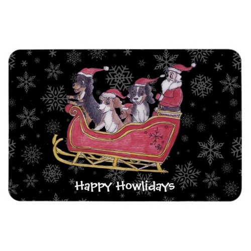 Cavalier King Charles Spaniel Winter Holiday  Magnet