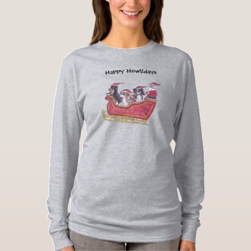 Cavalier King Charles Spaniel Winter Holiday  T_Shirt