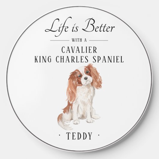 Cavalier King Charles Spaniel Wireless Charger (Front)