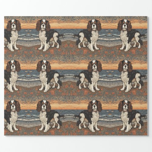 Cavalier King Charles Spaniel Wrapping Paper 