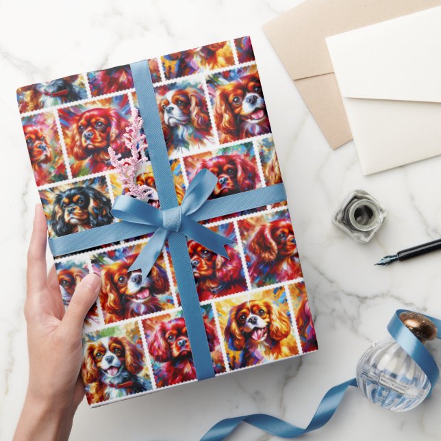 Cavalier King Charles Spaniel Wrapping Paper (Gifting)