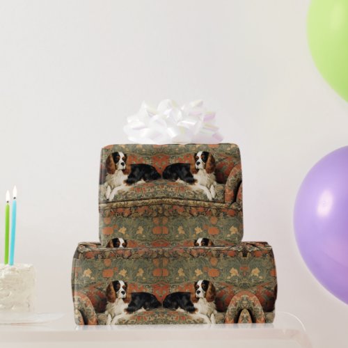 Cavalier King Charles Spaniel wrapping paper 