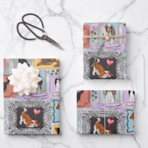 Cavalier King Charles Spaniel Wrapping Paper Sheets
