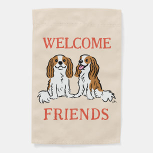 Cavalier King Charles Spaniels Cute Dogs Garden Flag