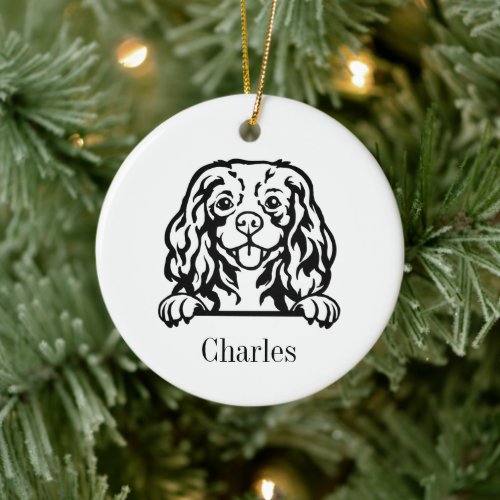 Cavalier King Charles Spaniels dog  Ceramic Ornament