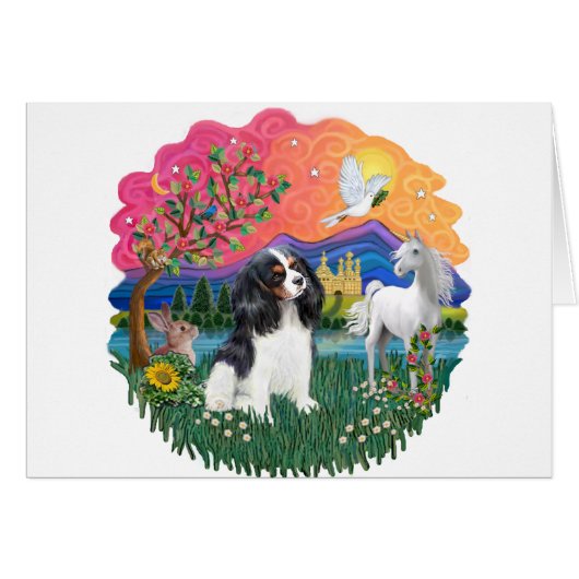 Cavalier King Charles (tri) Cards (Front Horizontal)