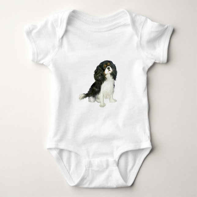 Cavalier King Charles - Tri Colored Baby Bodysuit (Front)