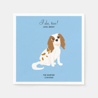 Cavalier King Charles Wedding Cocktail Napkins