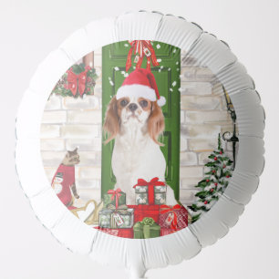 Cavalier King Dog Christmas   Balloon