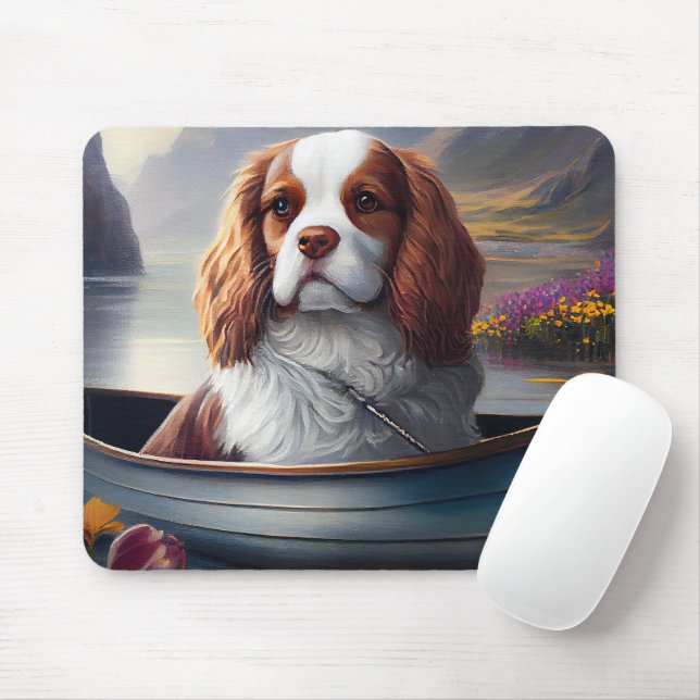 Cavalier King on a Paddle: A Scenic Adventure Mouse Pad (With Mouse)