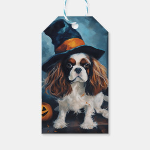 Cavalier King Pumpkins Halloween Scary Gift Tags