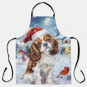 Cavalier King Winter Wonderland Christmas Joy Apron