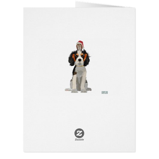 CAVALIER & OWL Christmas Card (Back)