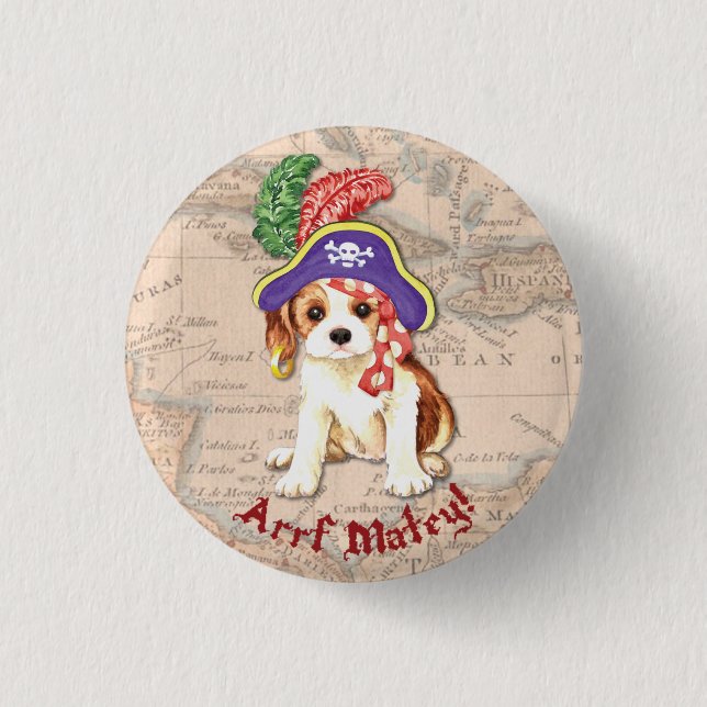 Cavalier Pirate Pinback Button (Front)