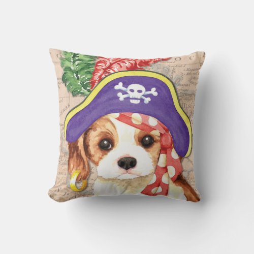 Cavalier Pirate Throw Pillow