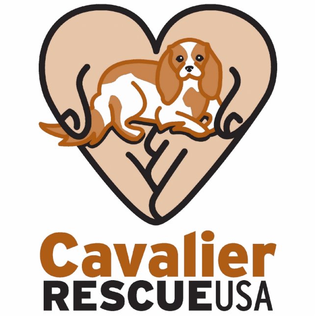 Cavalier Rescue USA Logo Statuette (Front)