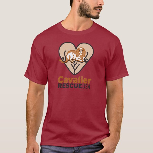 Cavalier Rescue USA Logo T-Shirt (Front)
