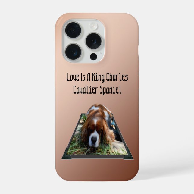 Cavalier Spaniel Popout Art,  iPhone Case (Back)