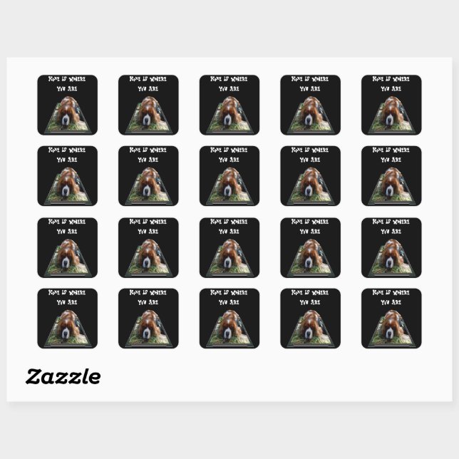 Cavalier Spaniel, Square Stickers (Sheet)