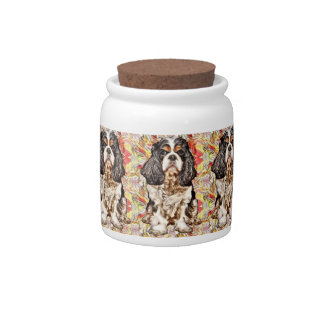 Cavalier Spaniel Treat Jar