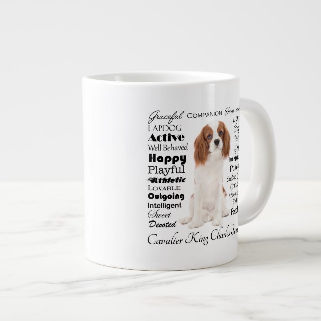 Cavalier Traits Jumbo Mug (Front Right)