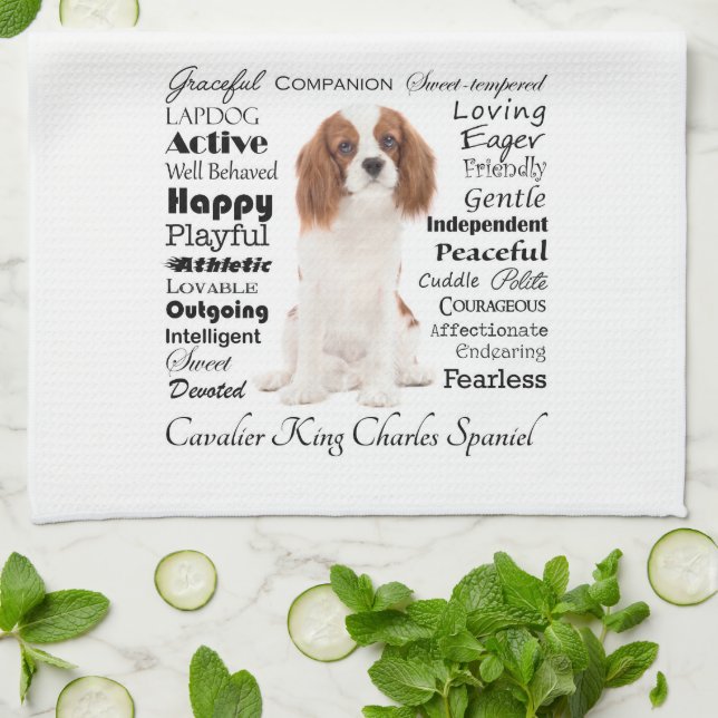 Cavalier Traits Kitchen Towel (Folded)