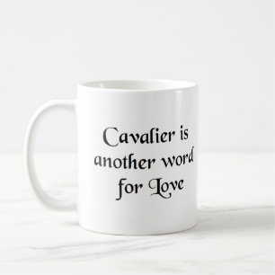 cavalier word coffee mug