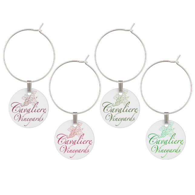 Cavaliere Vineyards Wine Charms (Staggered)
