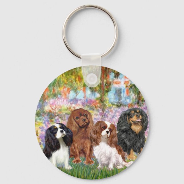 Cavaliers (4) - in Monet's Garden Keychain (Front)