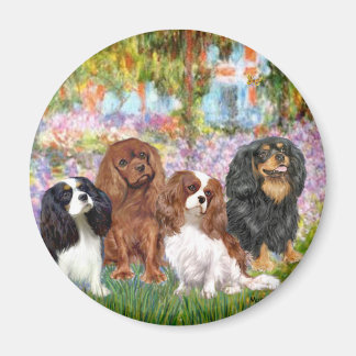 Cavaliers (4) - in Monet's Garden Magnet