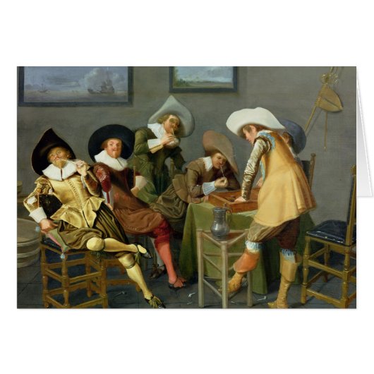 Cavaliers in a tavern cards (Front Horizontal)