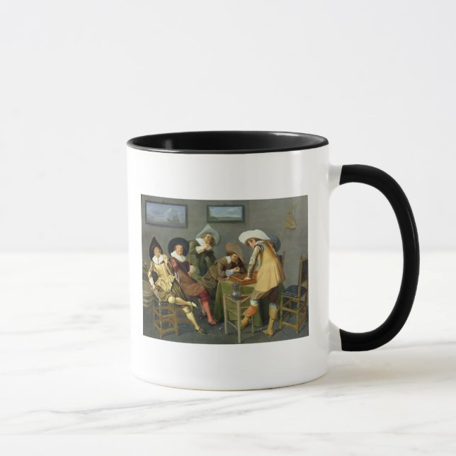 Cavaliers in a tavern mug (Right)