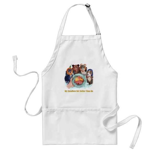 Cavaliers in Snoods My Cavaliers Eat Better Adult Apron (Front)