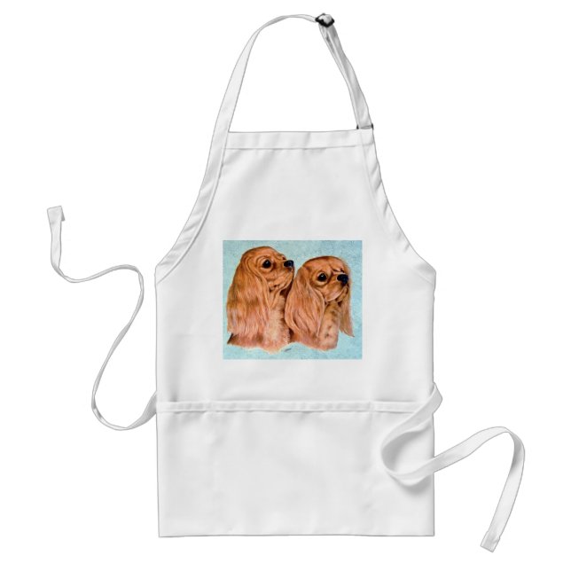 Cavaliers - ruby adult apron (Front)