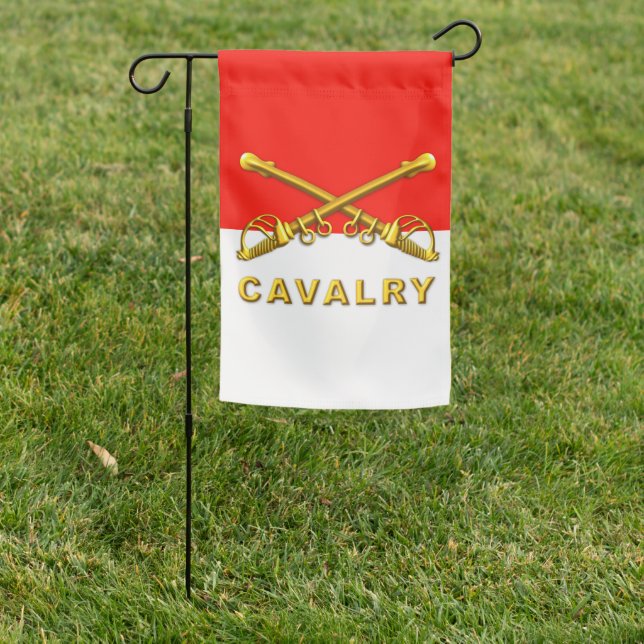 Cavalry “CAV Trooper” Veteran  Garden Flag (In SItu)