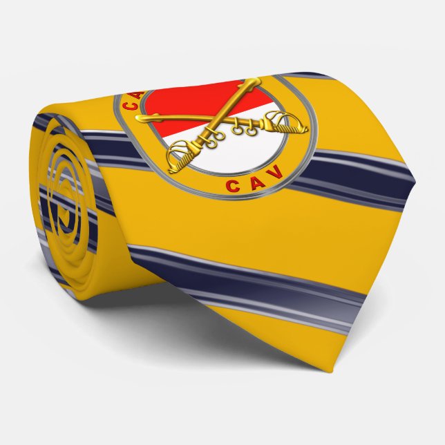 Cavalry “CAV Trooper” Veteran  Neck Tie (Rolled)
