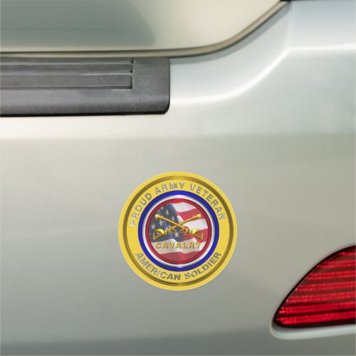Cavalry “CAV” Veteran Car Magnet