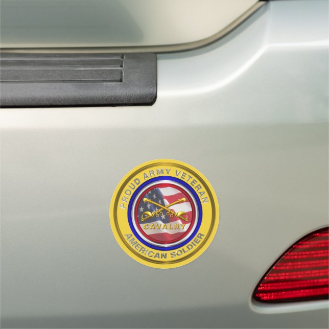 Cavalry “CAV” Veteran Car Magnet (In Situ)